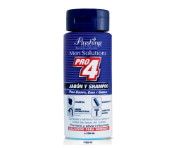 MEN SOLUTION-PRO4 Jabon y Shampoo para cuerpo, cara y cabello 250mL Flushing